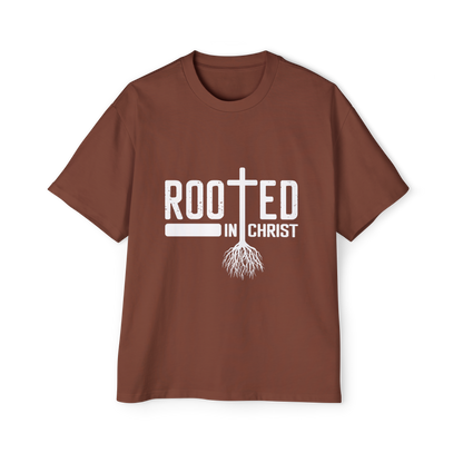 Oversized Tee - Rooted in Christ