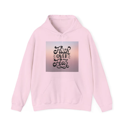 Unisex 'Faith Over Fear' Pullover mit Kapuze - Für Christgläubige