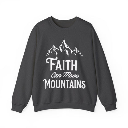 Unisex Heavy Blend™ Crewneck Sweatshirt - Faith can move mountain