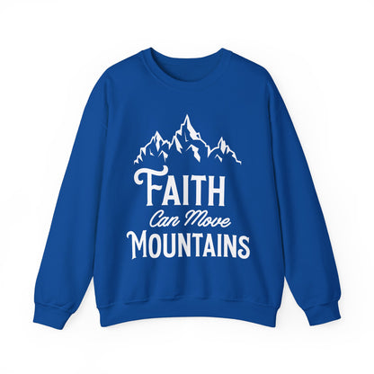 Unisex Heavy Blend™ Crewneck Sweatshirt - Faith can move mountain