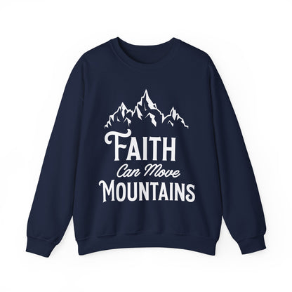 Unisex Heavy Blend™ Crewneck Sweatshirt - Faith can move mountain