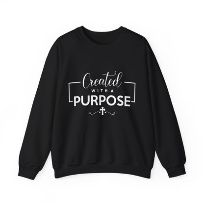 Unisex 'Created with a Purpose' Crewneck Sweatshirt
