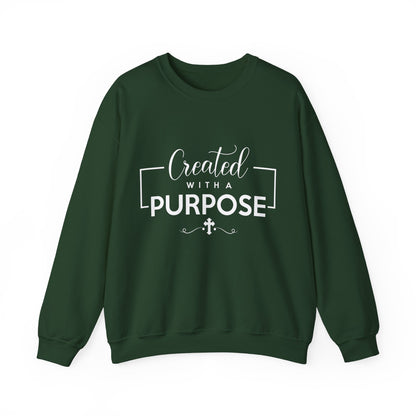 Unisex 'Created with a Purpose' Crewneck Sweatshirt