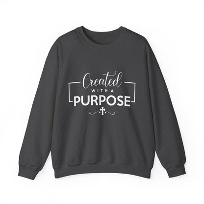 Unisex 'Created with a Purpose' Crewneck Sweatshirt