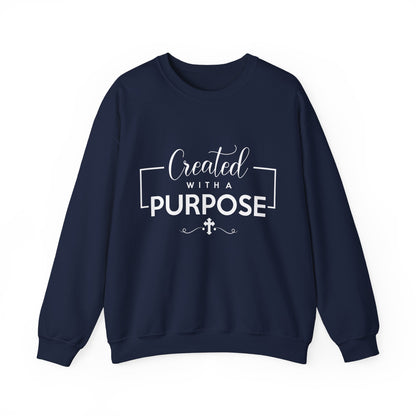 Unisex 'Created with a Purpose' Crewneck Sweatshirt