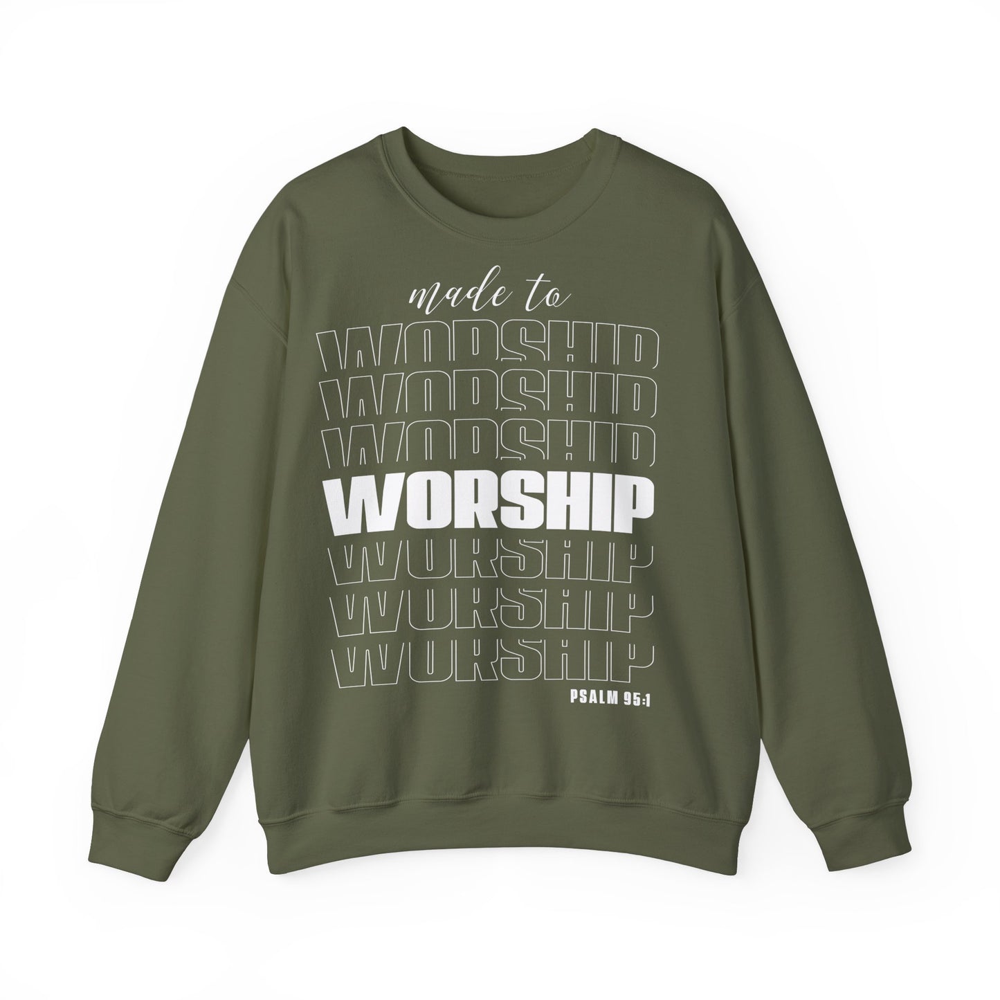 Unisex Sweatshirt - Made to Worship [Für die Gläubigen in Christus]