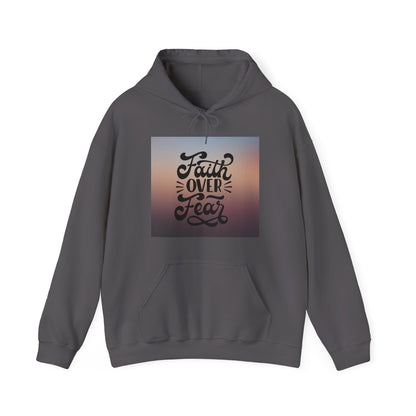 Unisex 'Faith Over Fear' Pullover mit Kapuze - Für Christgläubige