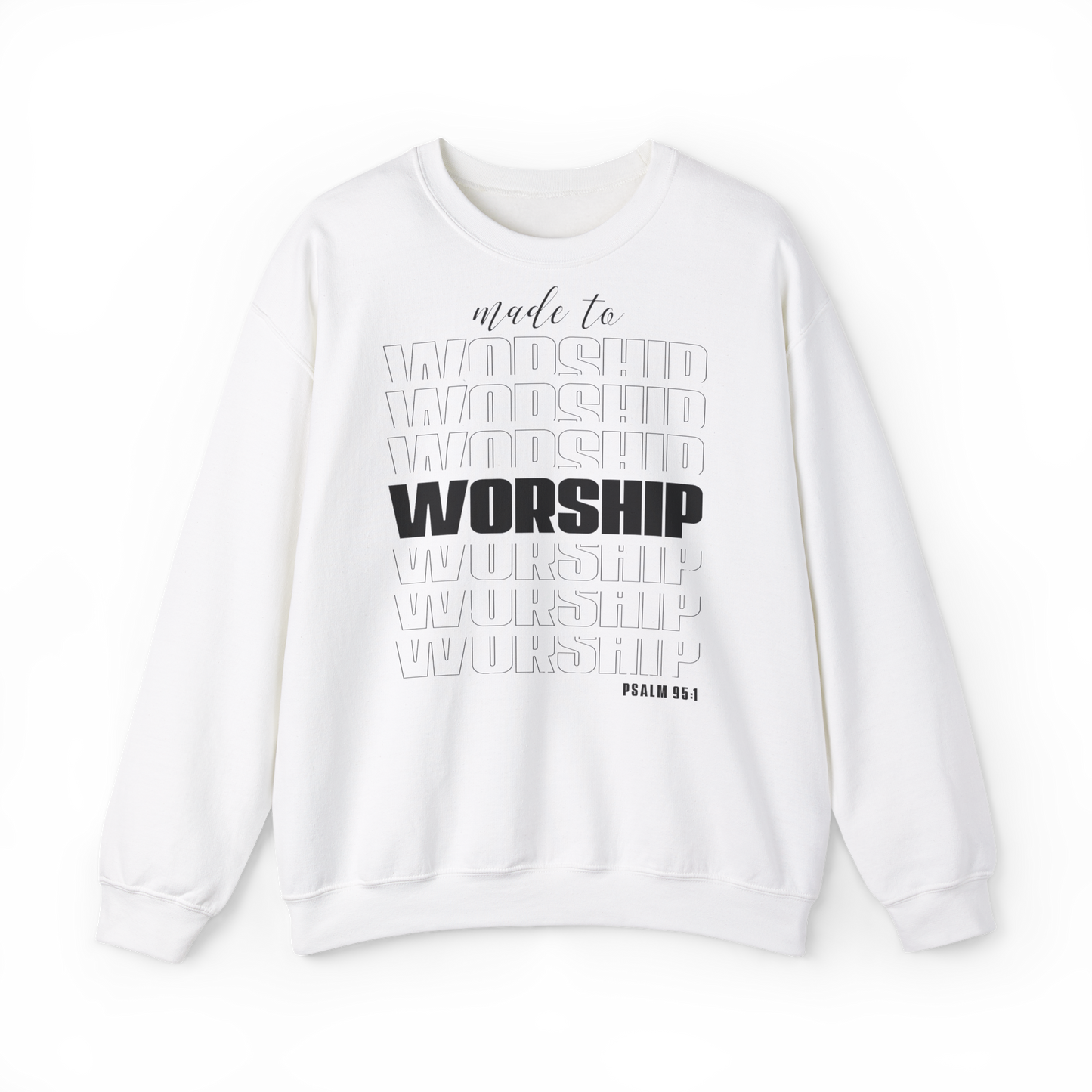 Unisex Sweatshirt - Made to Worship [Für die Gläubigen in Christus]