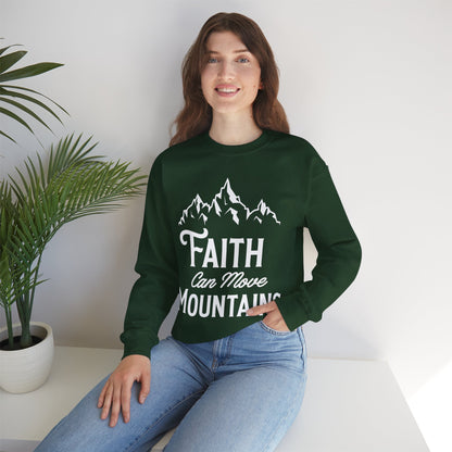 Unisex Heavy Blend™ Crewneck Sweatshirt - Faith can move mountain