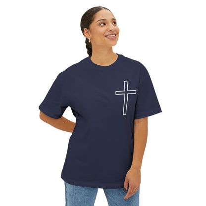 Faith-Inspired Unisex Oversized T-Shirt - I can do all things in Christ