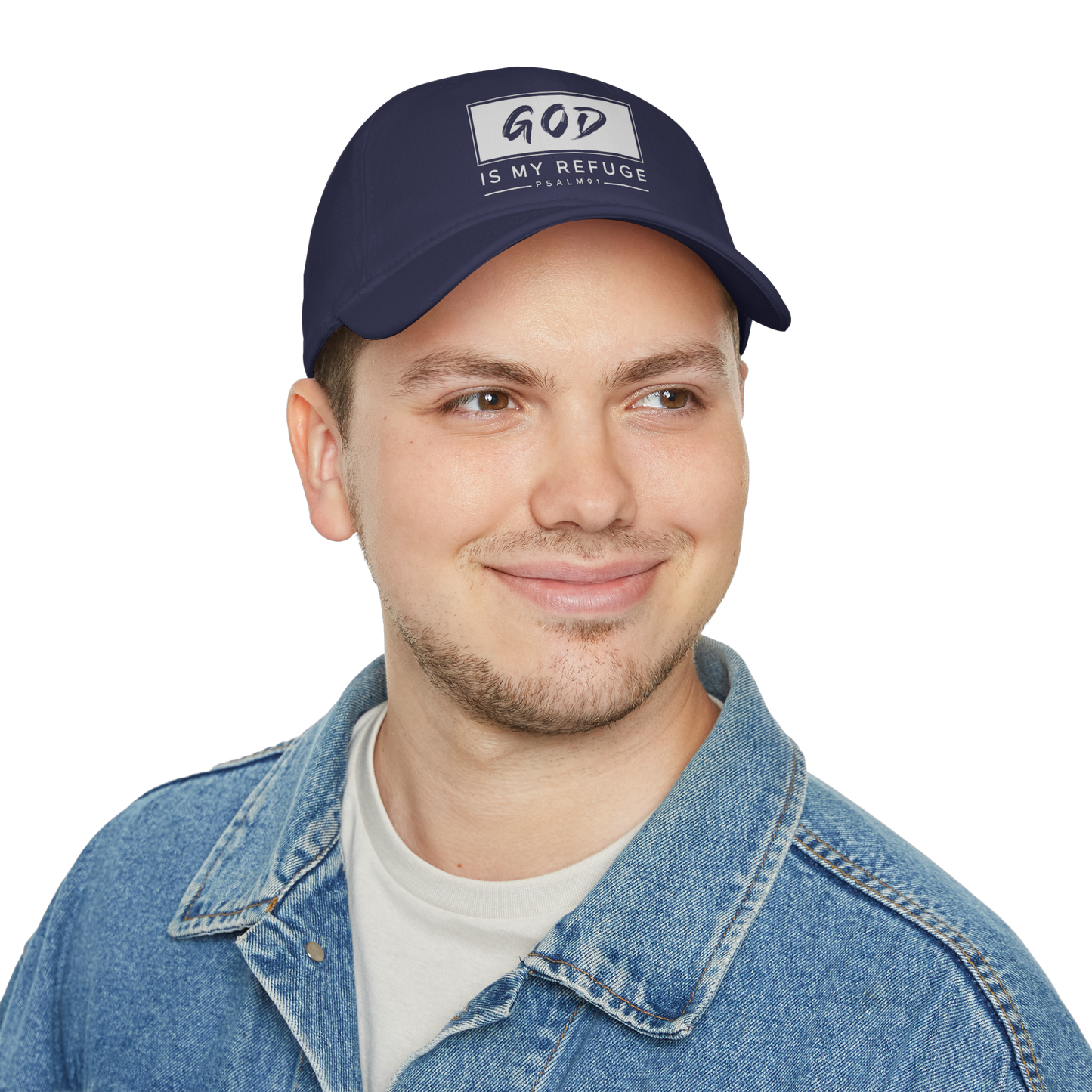 God is My Refuge - Baseball Cap | Faith-Based Hat