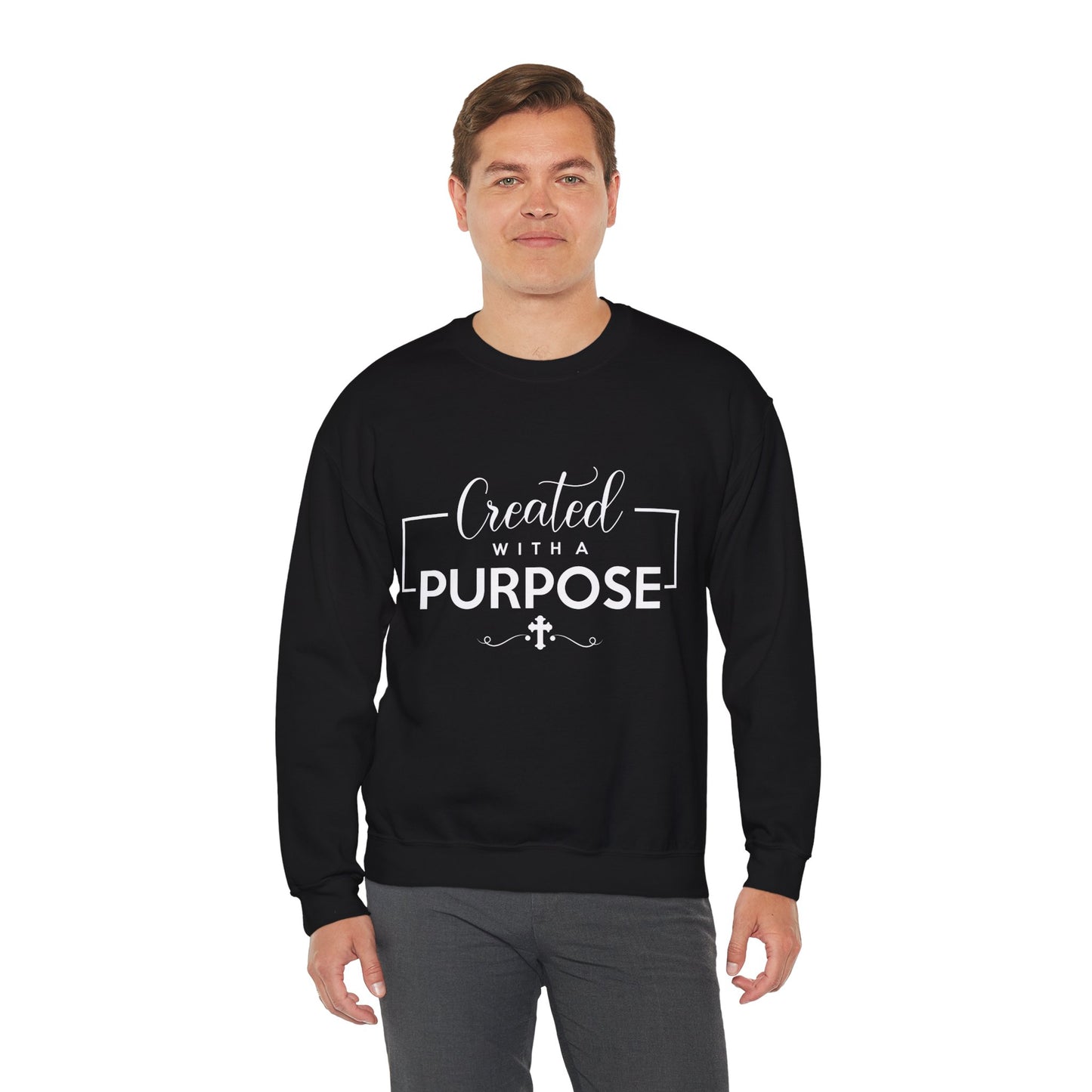 Unisex 'Created with a Purpose' Crewneck Sweatshirt