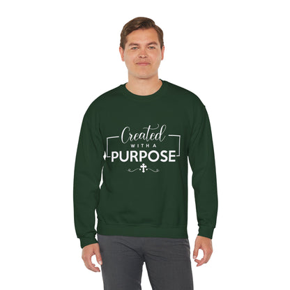 Unisex 'Created with a Purpose' Crewneck Sweatshirt