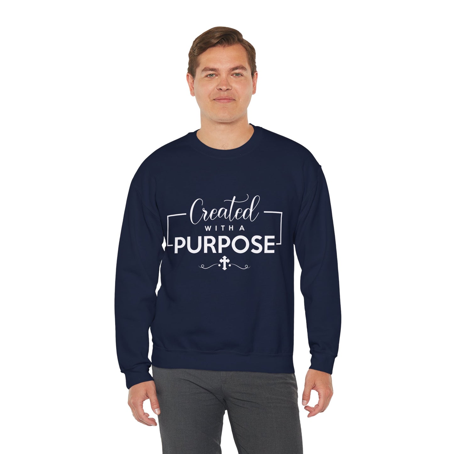 Unisex 'Created with a Purpose' Crewneck Sweatshirt