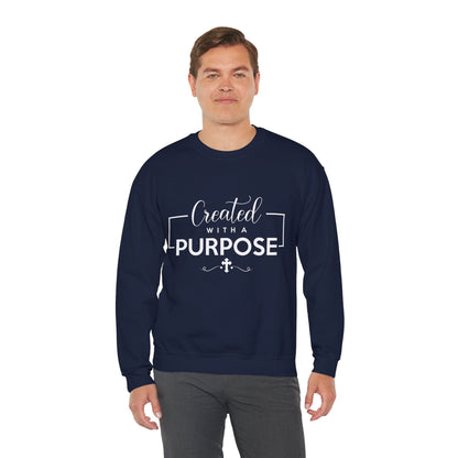 Unisex 'Created with a Purpose' Crewneck Sweatshirt