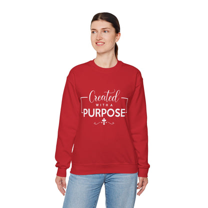 Unisex 'Created with a Purpose' Crewneck Sweatshirt