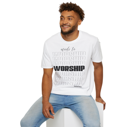 Maglietta unisex "Made to Worship"