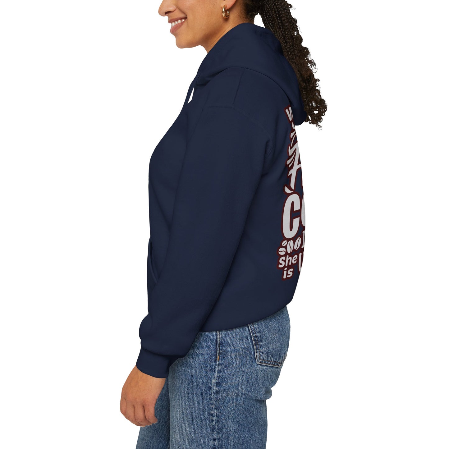 Hooded Sweatshirt - 'Jesus in her heart-Coffee in her hand'