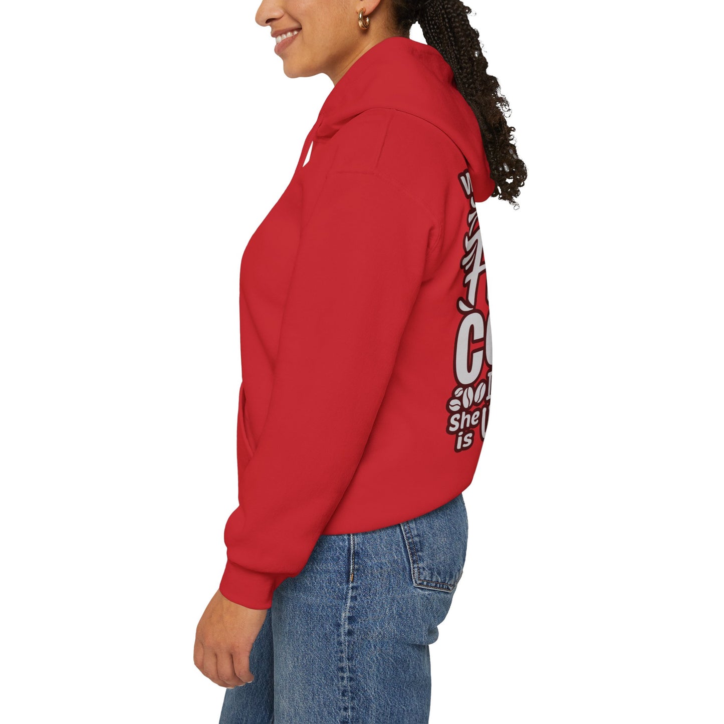 Hooded Sweatshirt - 'Jesus in her heart-Coffee in her hand'